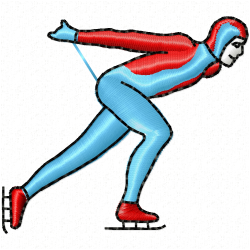 Figure Skating Embroidery Design 6 Figure Skating Embroidery Design 6